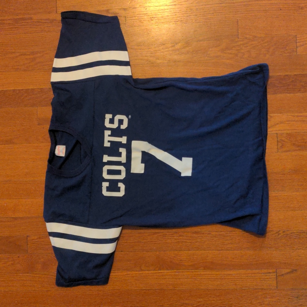 Vintage Indianapolis Colts 7 Blue Replica
